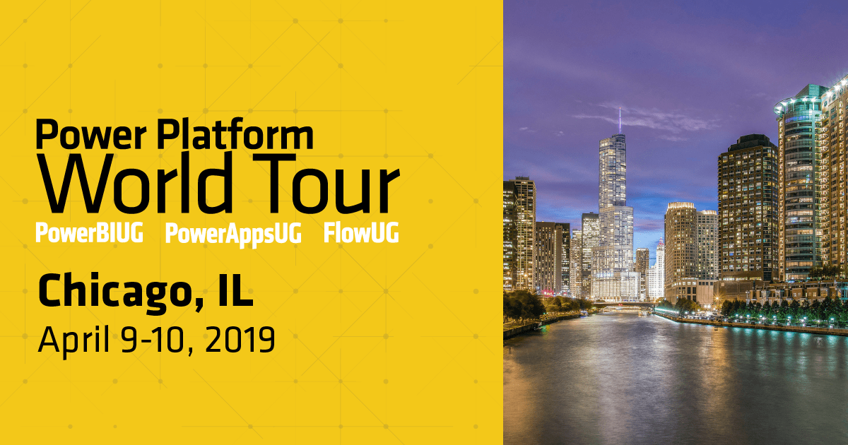 Speaking at Power Platform World Tour in Chicago