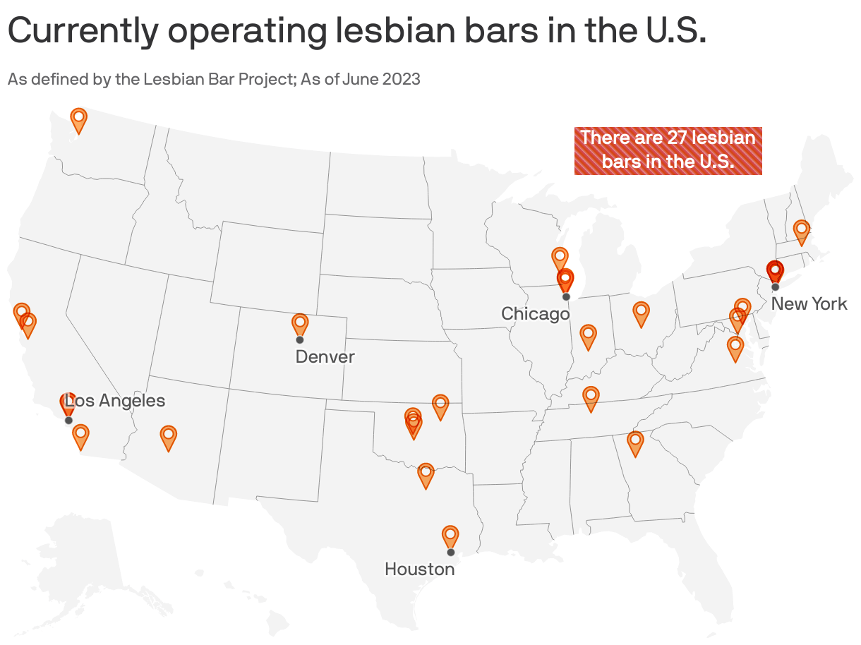 Blush & Blu in Denver is one of the last lesbian bars in the U.S