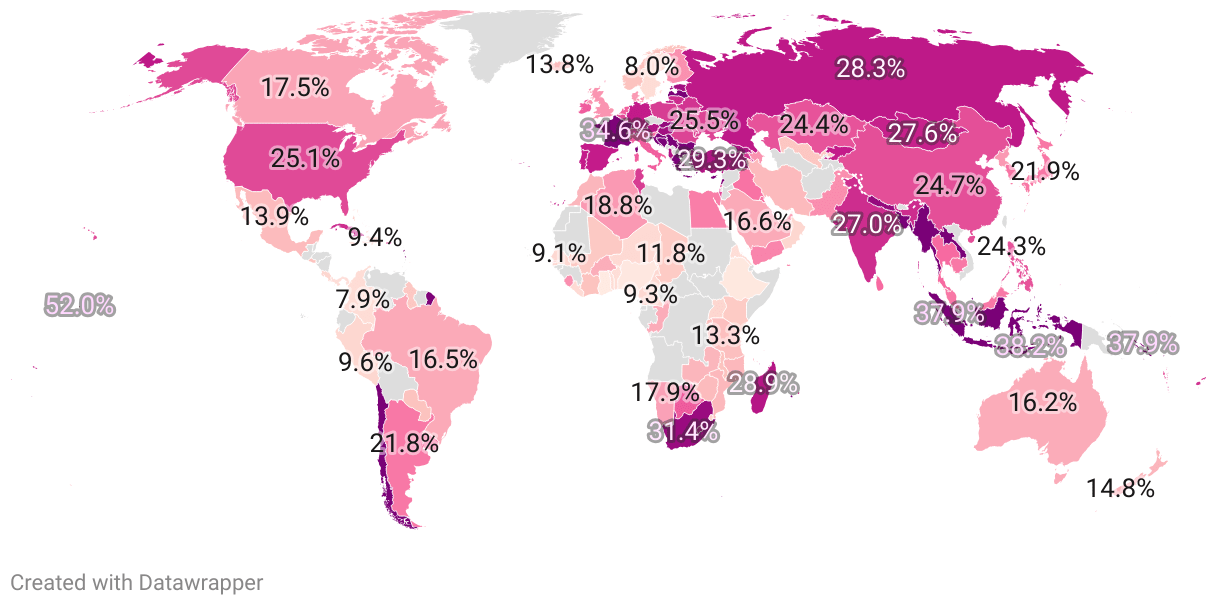 Smoking Rates By Country 2024