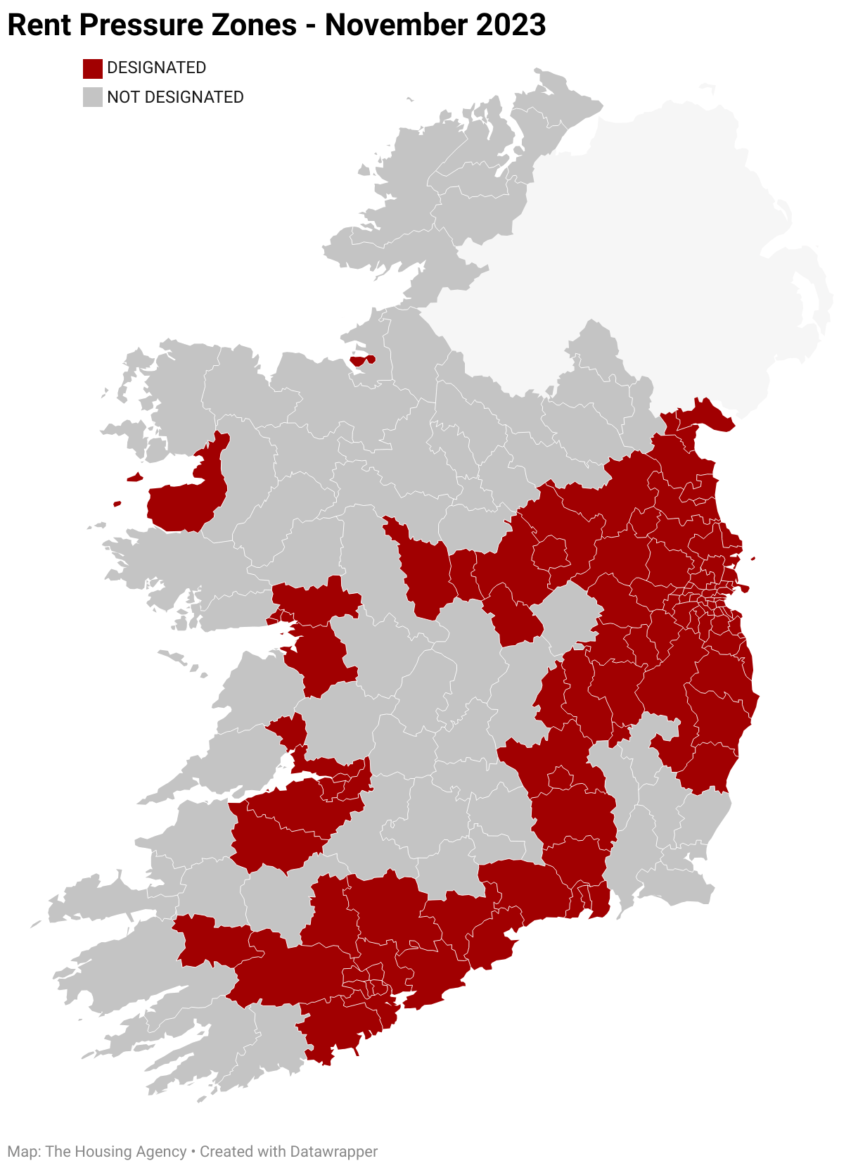 Rent Pressure Zones The Housing Agency