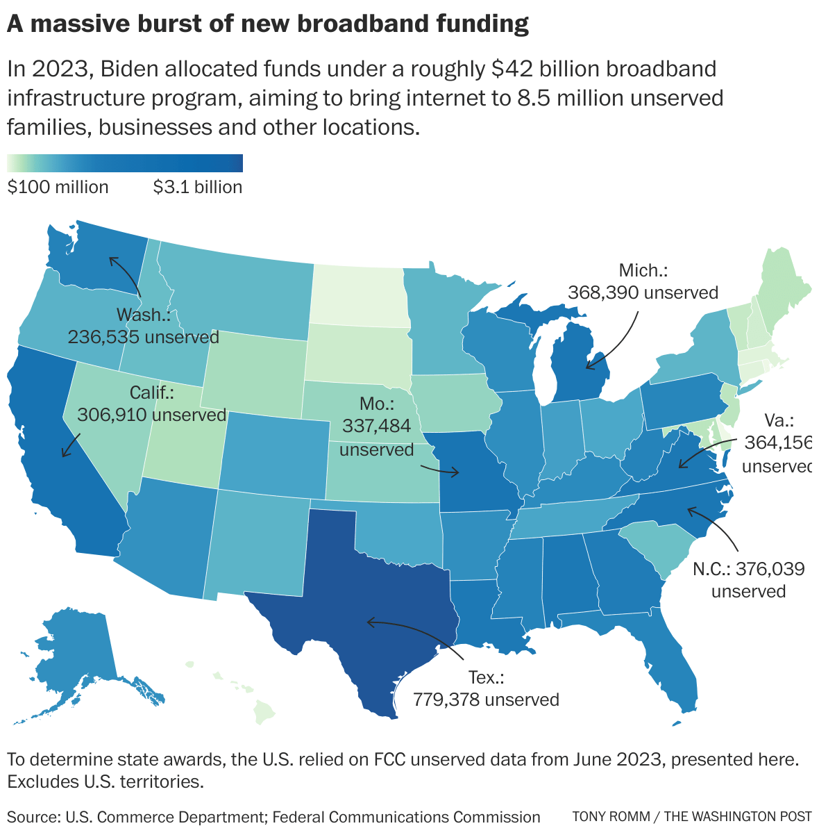 Biden announces highspeed expansion across U.S. The Washington Post