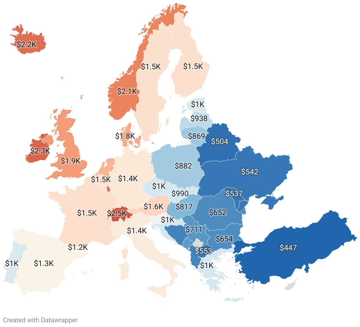 Cheapest European Countries 2024