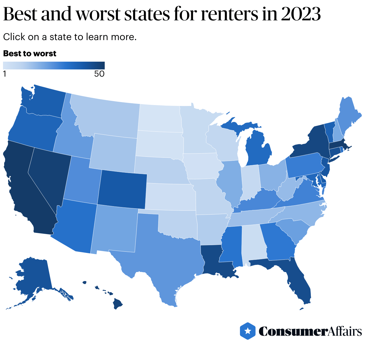 Best (and Worst) States for Renters in 2023 ConsumerAffairs®