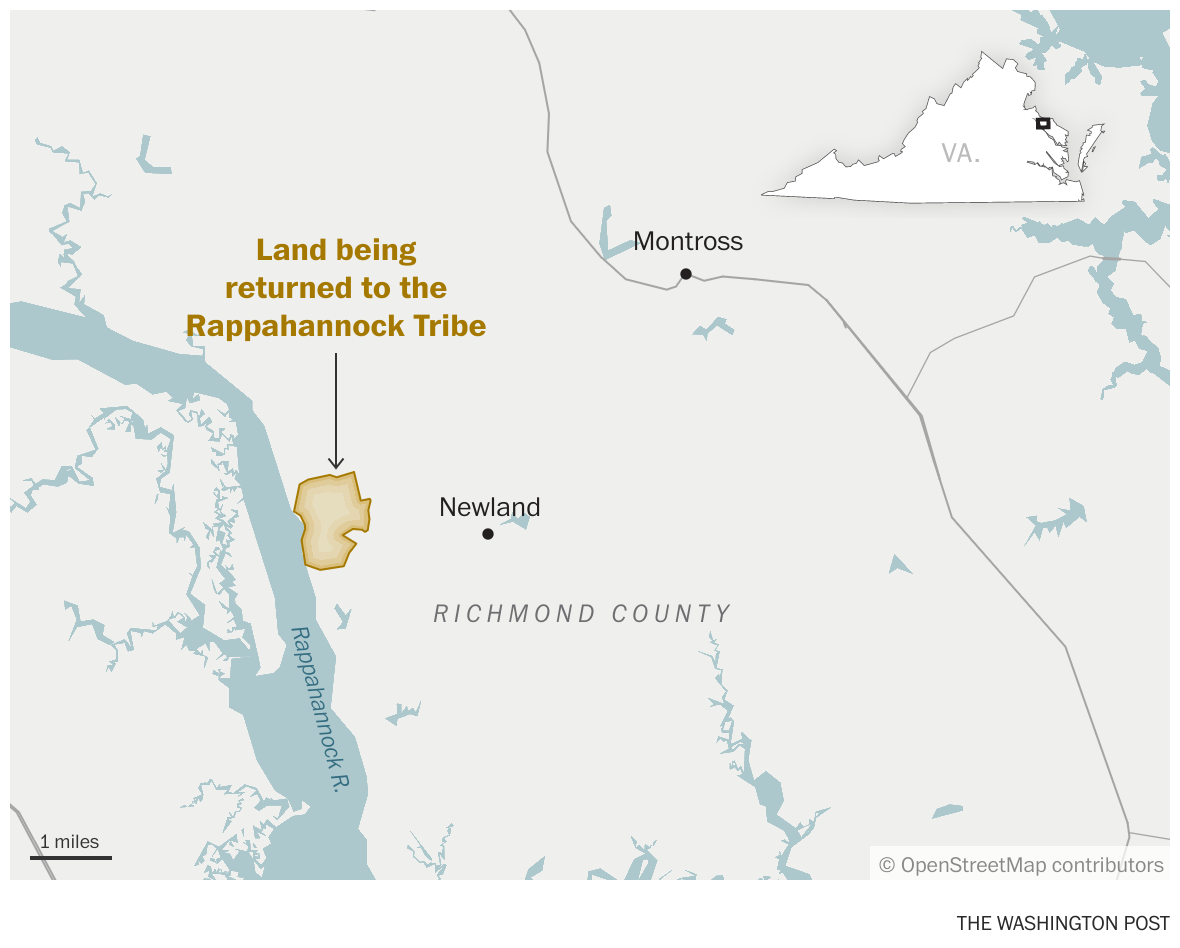 Rappahannock Tribe reacquires Virginia land at Fones Cliffs The