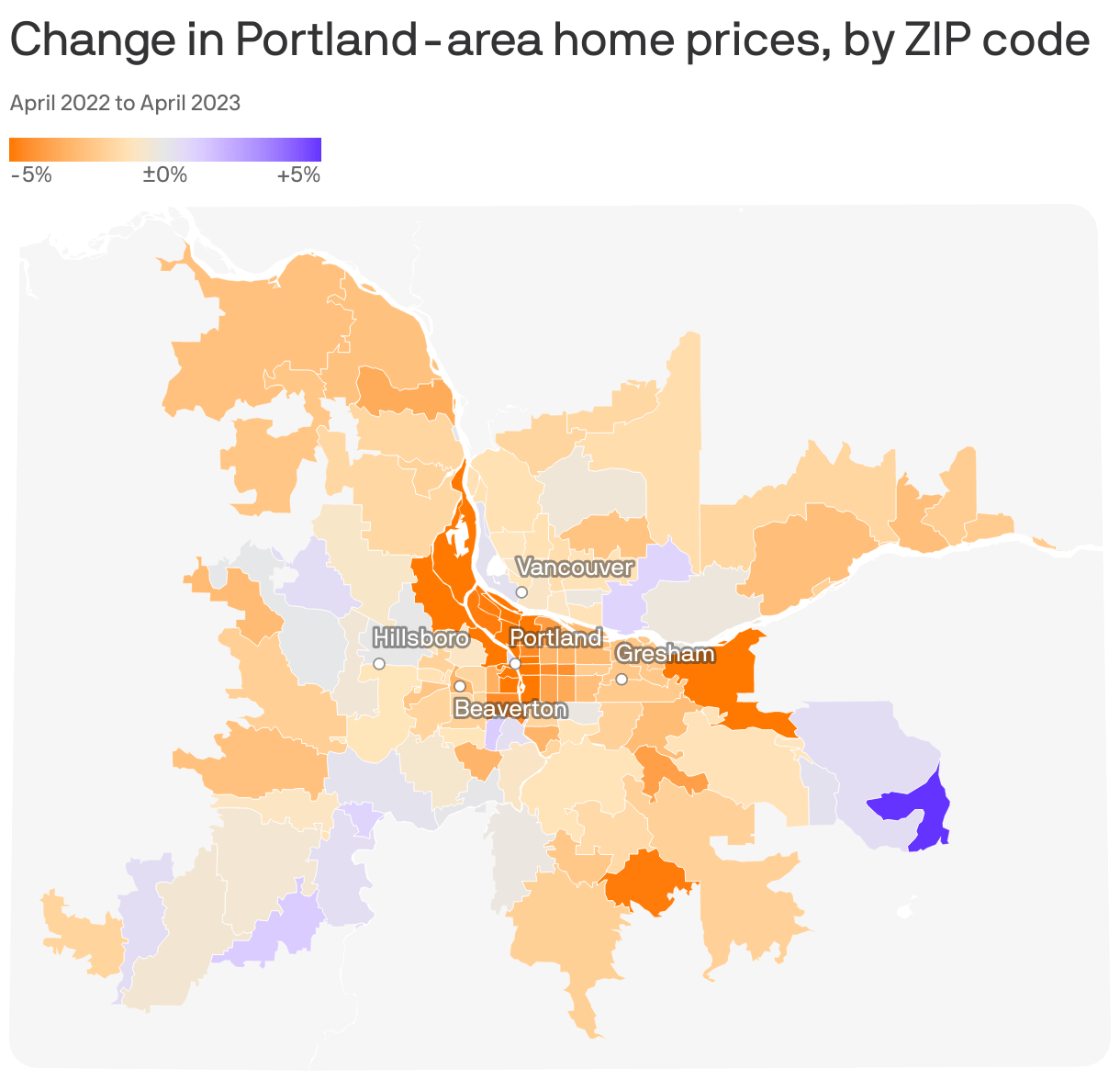 Home prices are falling in Portland, rising in the suburbs Axios Portland