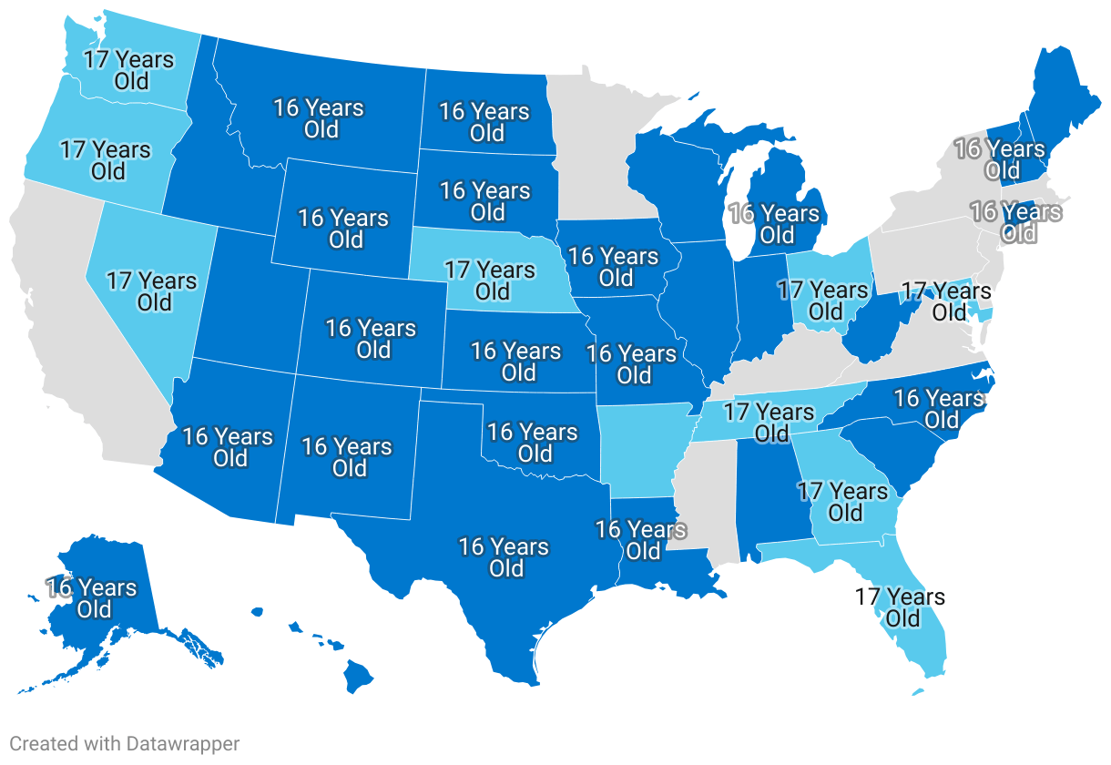 Marriage Age By State 2024