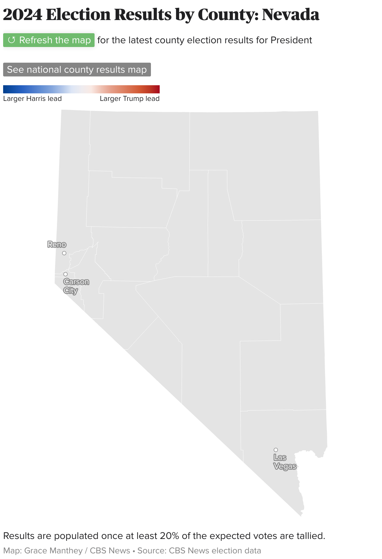 Trump wins Nevada in 2024 presidential election, CBS News projects. See