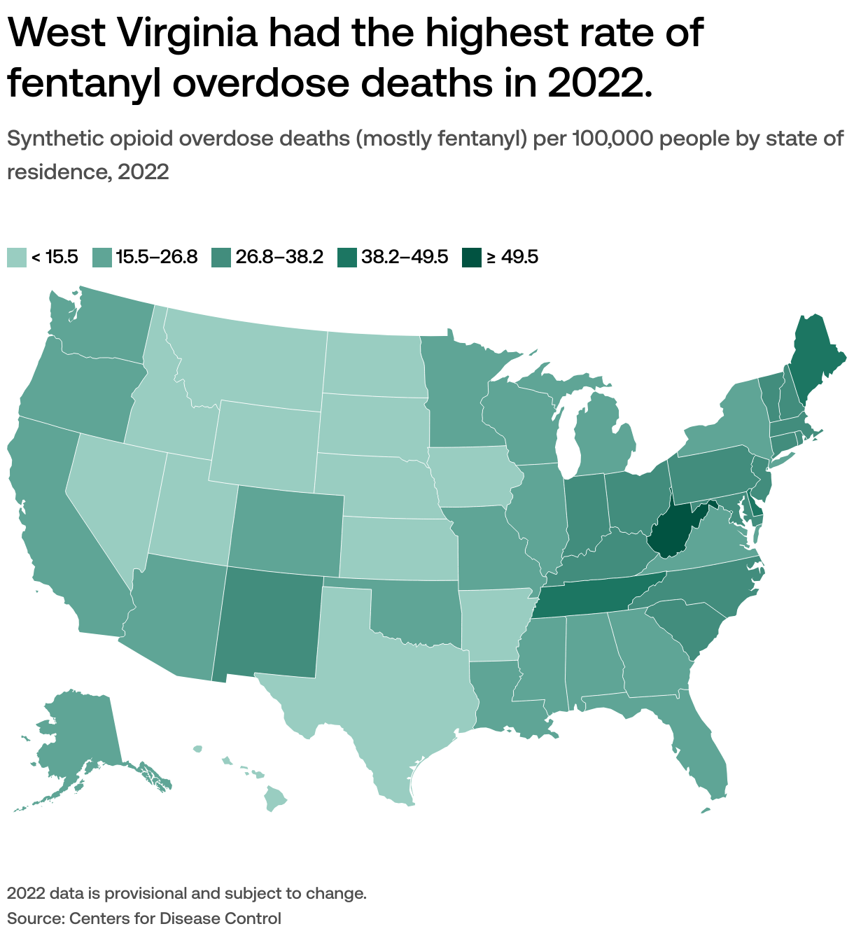 Are fentanyl overdose deaths rising in the US?