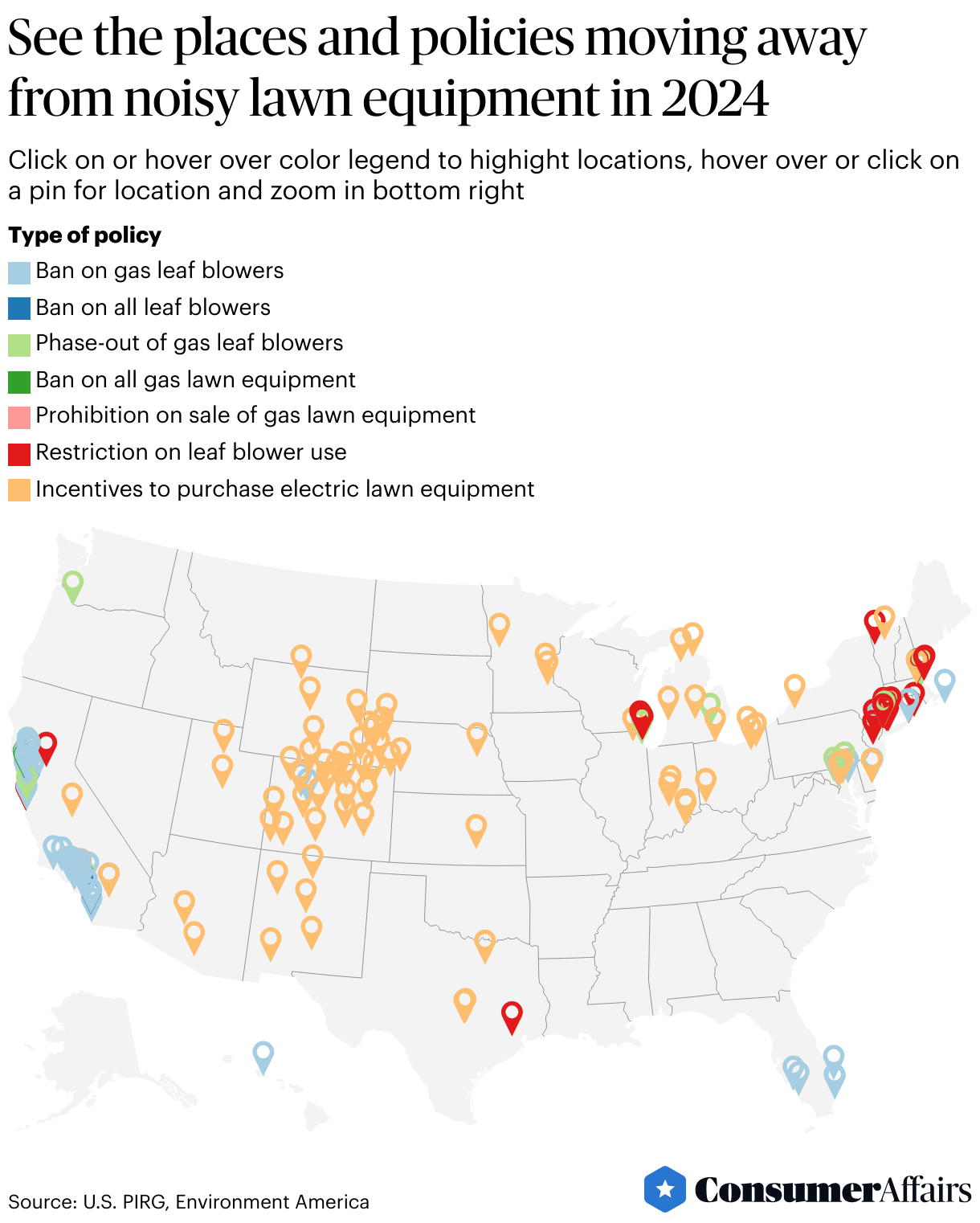 Noisy leaf blowers are getting banned See where