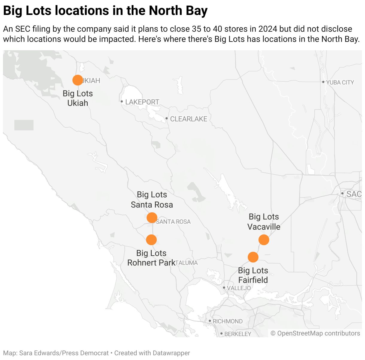 Big Lots to close 5 stores in Northern California The North Bay