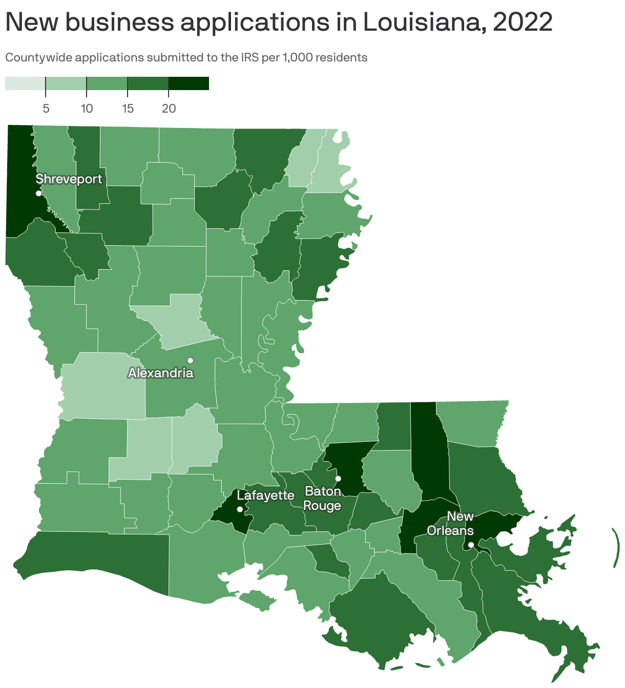 Louisiana's new business hotspots Axios New Orleans