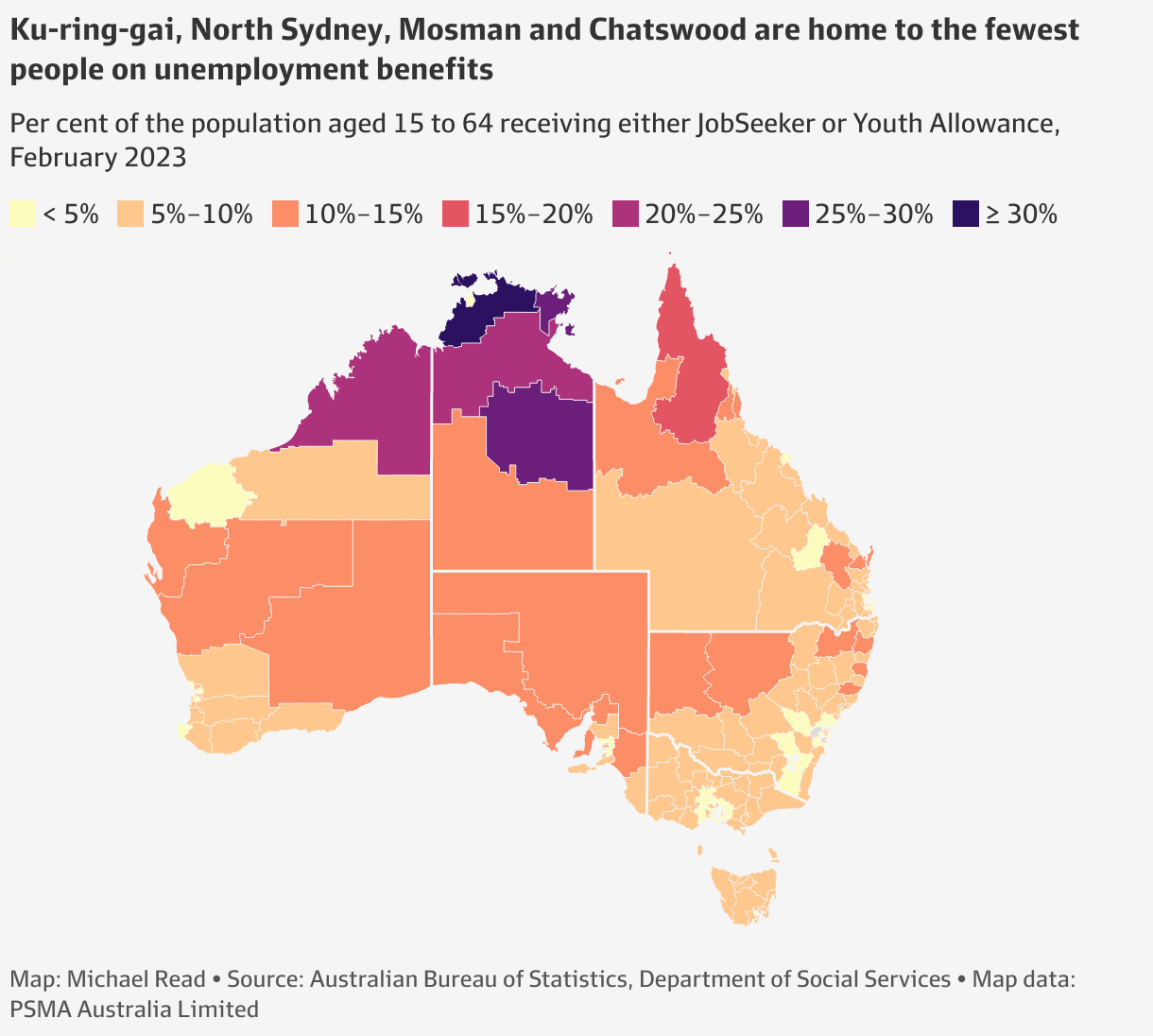 Kuringgai, Mosman and Chatswood among suburbs where almost no one is