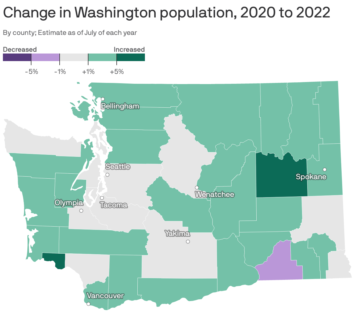 King County's population grew in 2022, says the U.S. Census Bureau