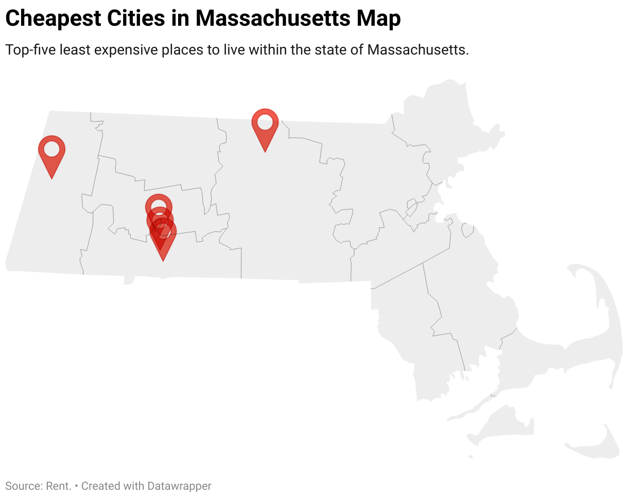 Cheapest Places to Live in Massachusetts