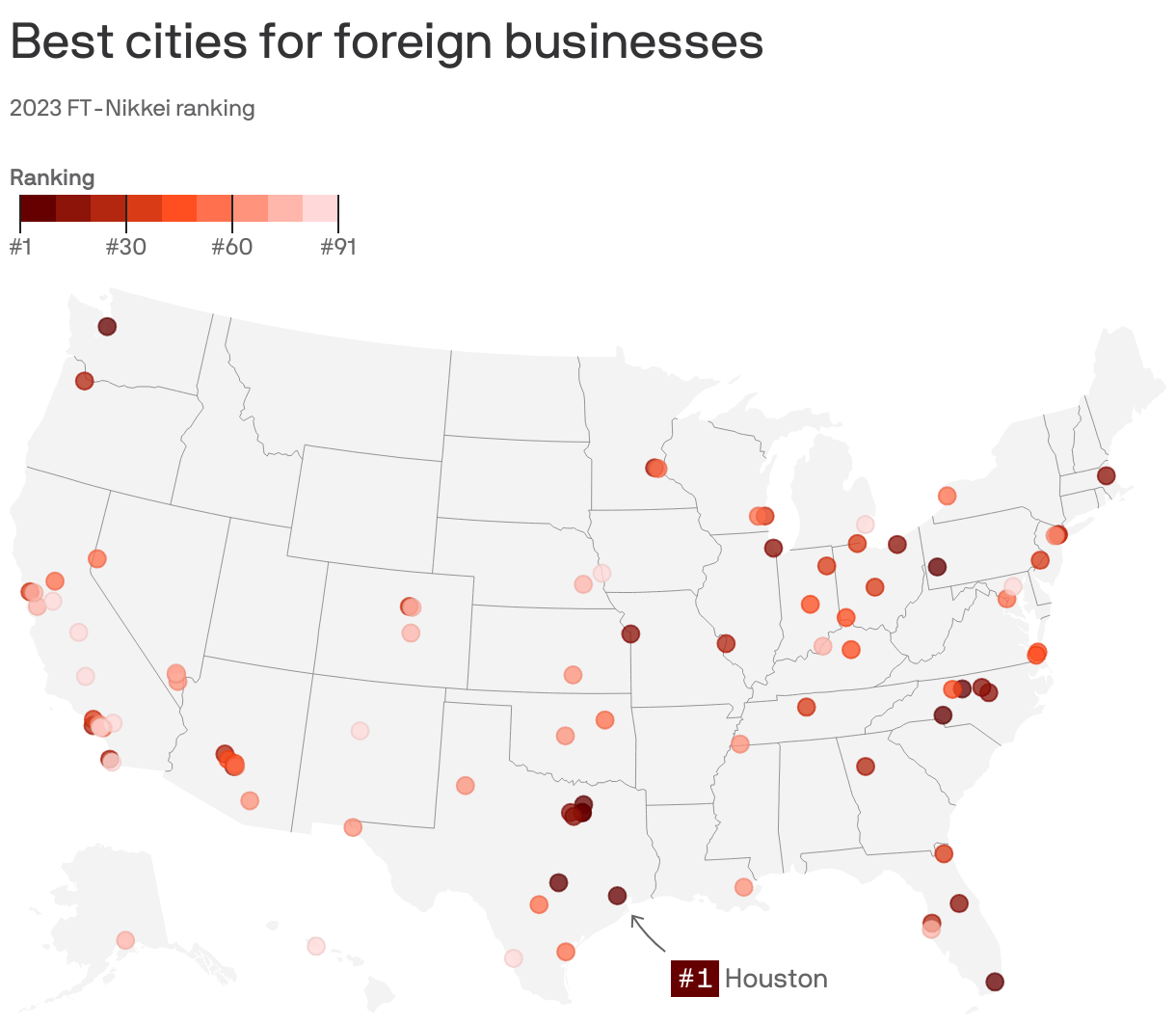 Houston ranks as a top city for overseas business Axios Houston