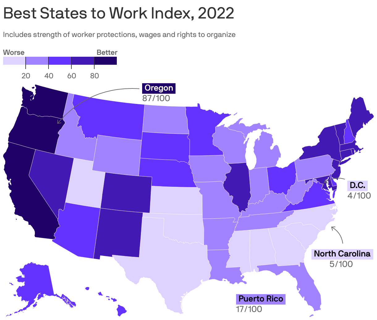 ranks among worst states for workers Axios Atlanta