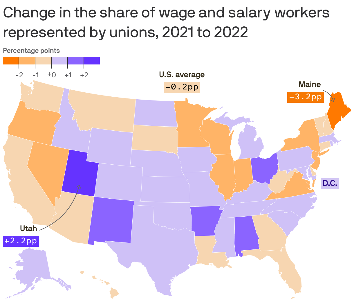 Ohio's rise in union membership Axios Columbus