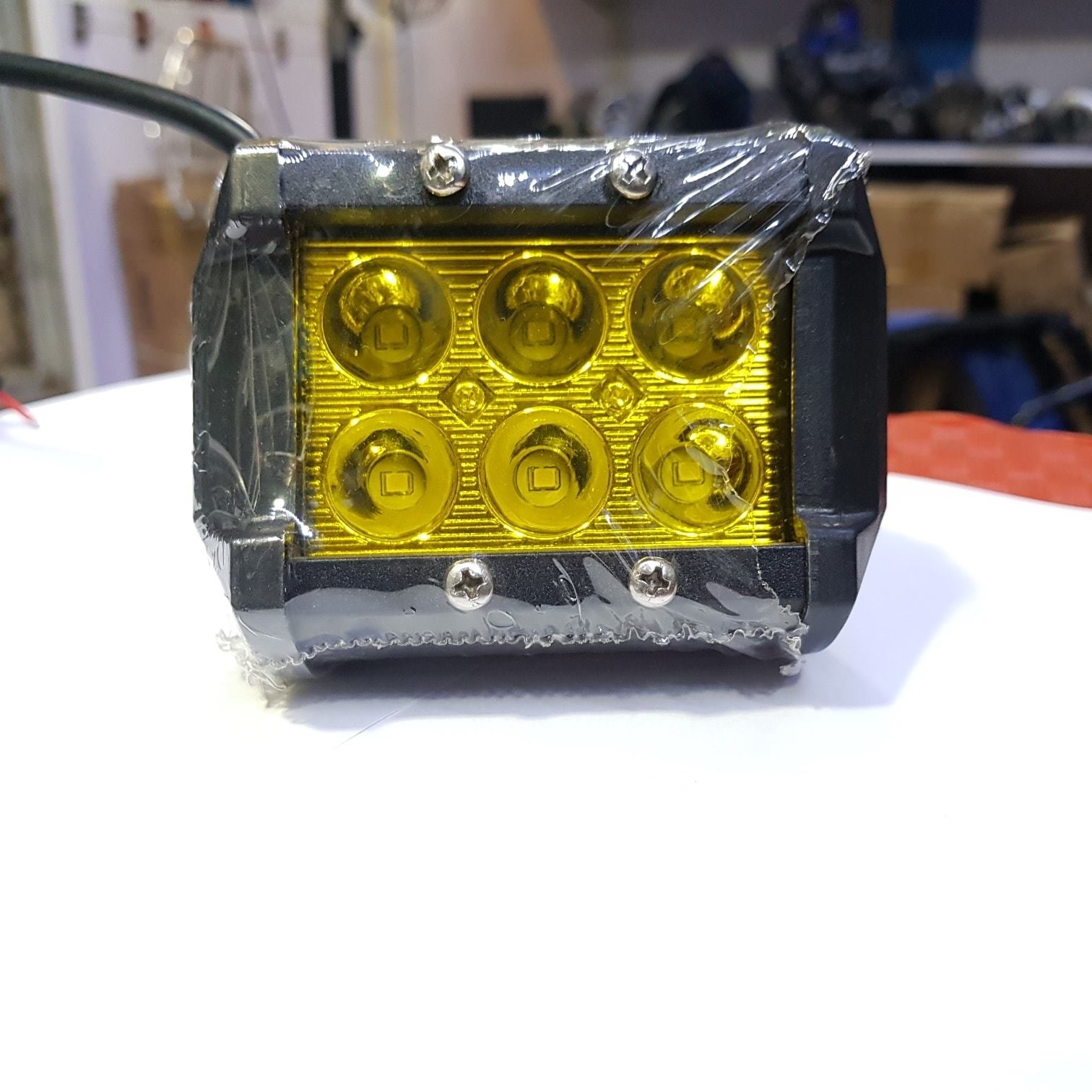 PAIR OF TWO 6LED Fog Lights Aux Lights High Visibility Dat Biker