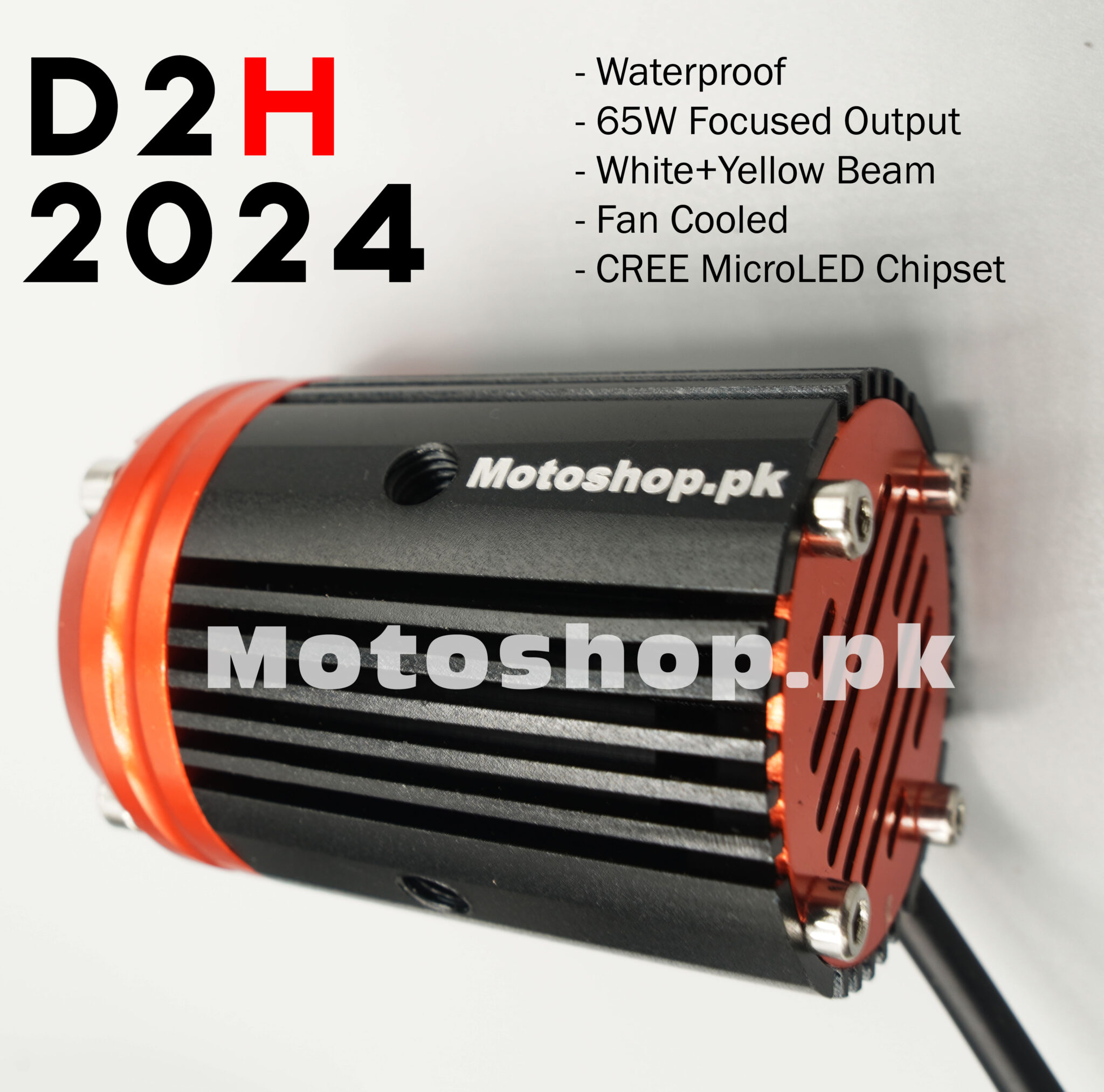 MOTORFANS D2H ORIGINAL WATERPROOF Motorcycle Auxiliary Lights with Fog