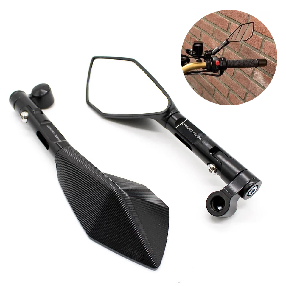 Rizoma Diamond Style Adjustable Mirrors w AntiGlare Coating Dat