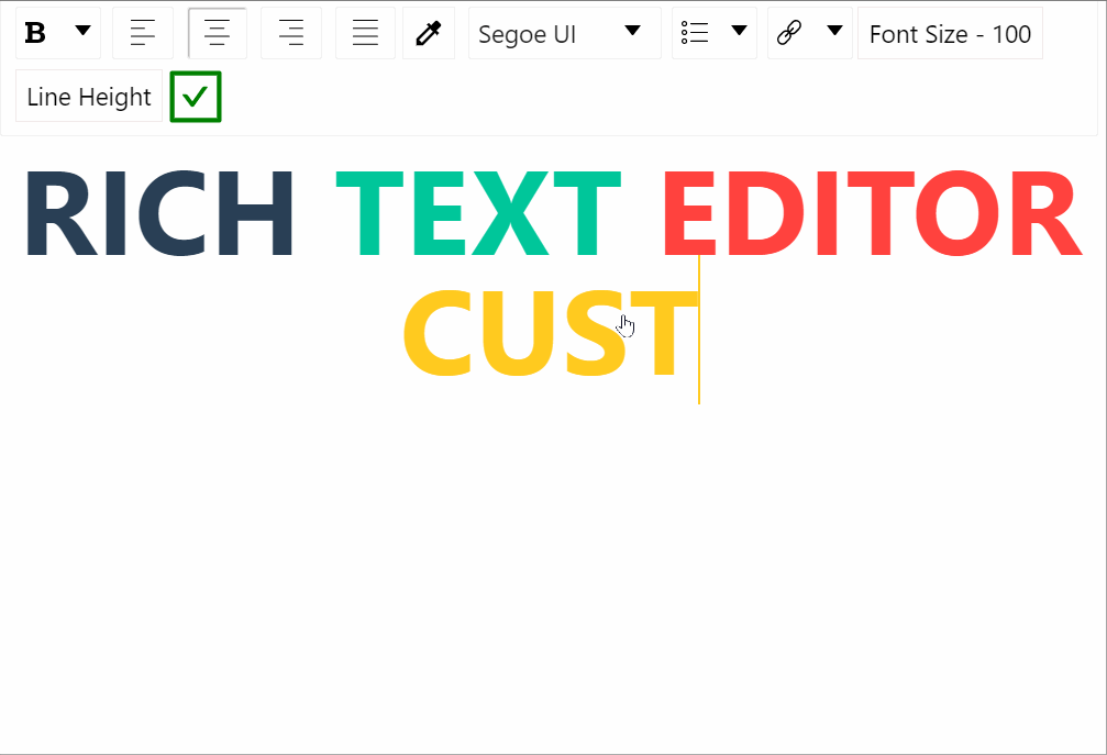 Rich Text Editor Datellers