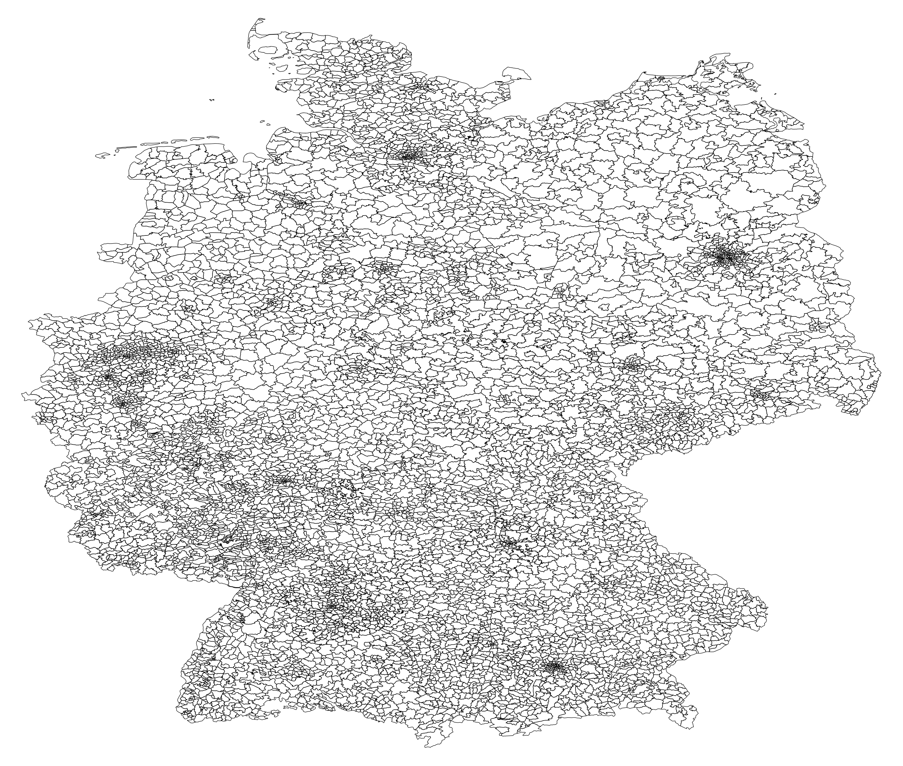 Vorwahlen Deutschland Karte