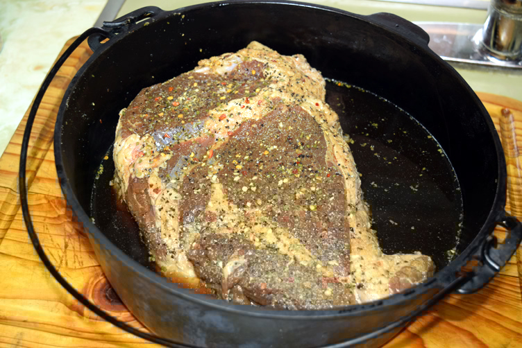 Chipotle Pepper Brined Roast Beef Date Night Doins BBQ For Two