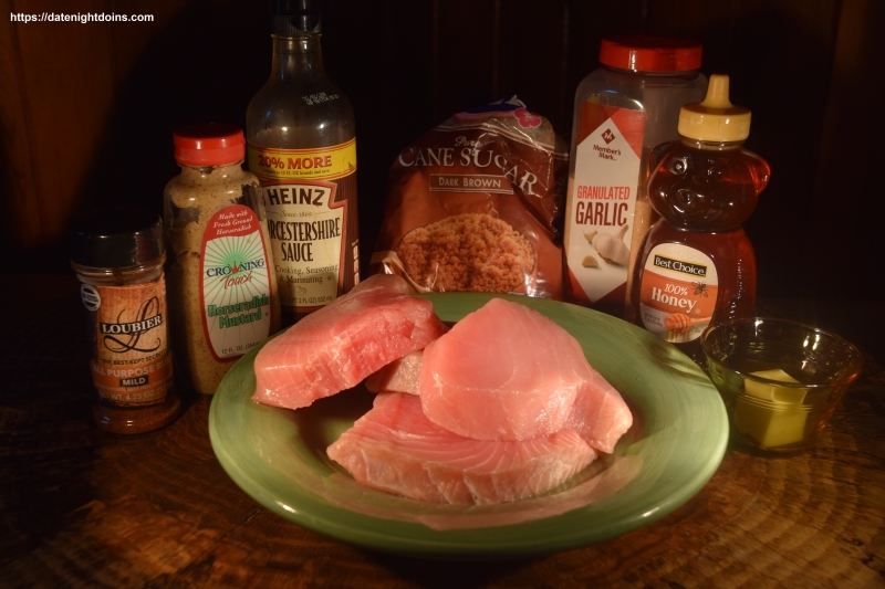 Honey Mustard Tuna Steaks Date Night Doins BBQ For Two