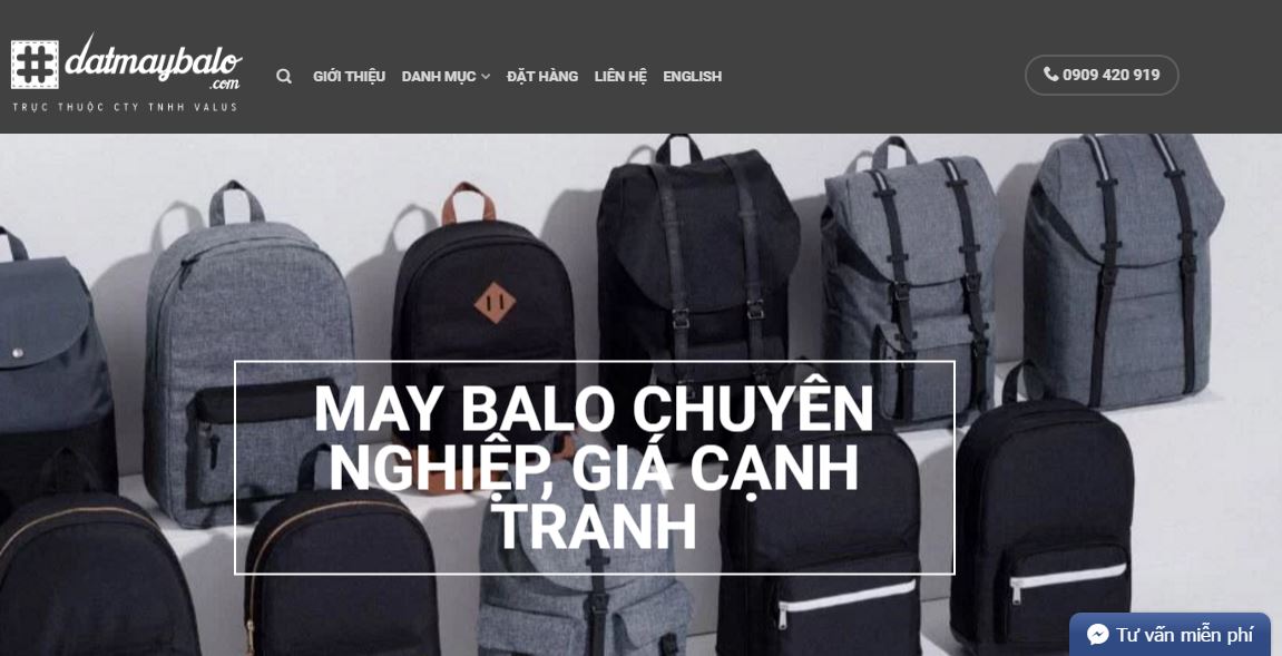 đặt may balo theo yêu cầu