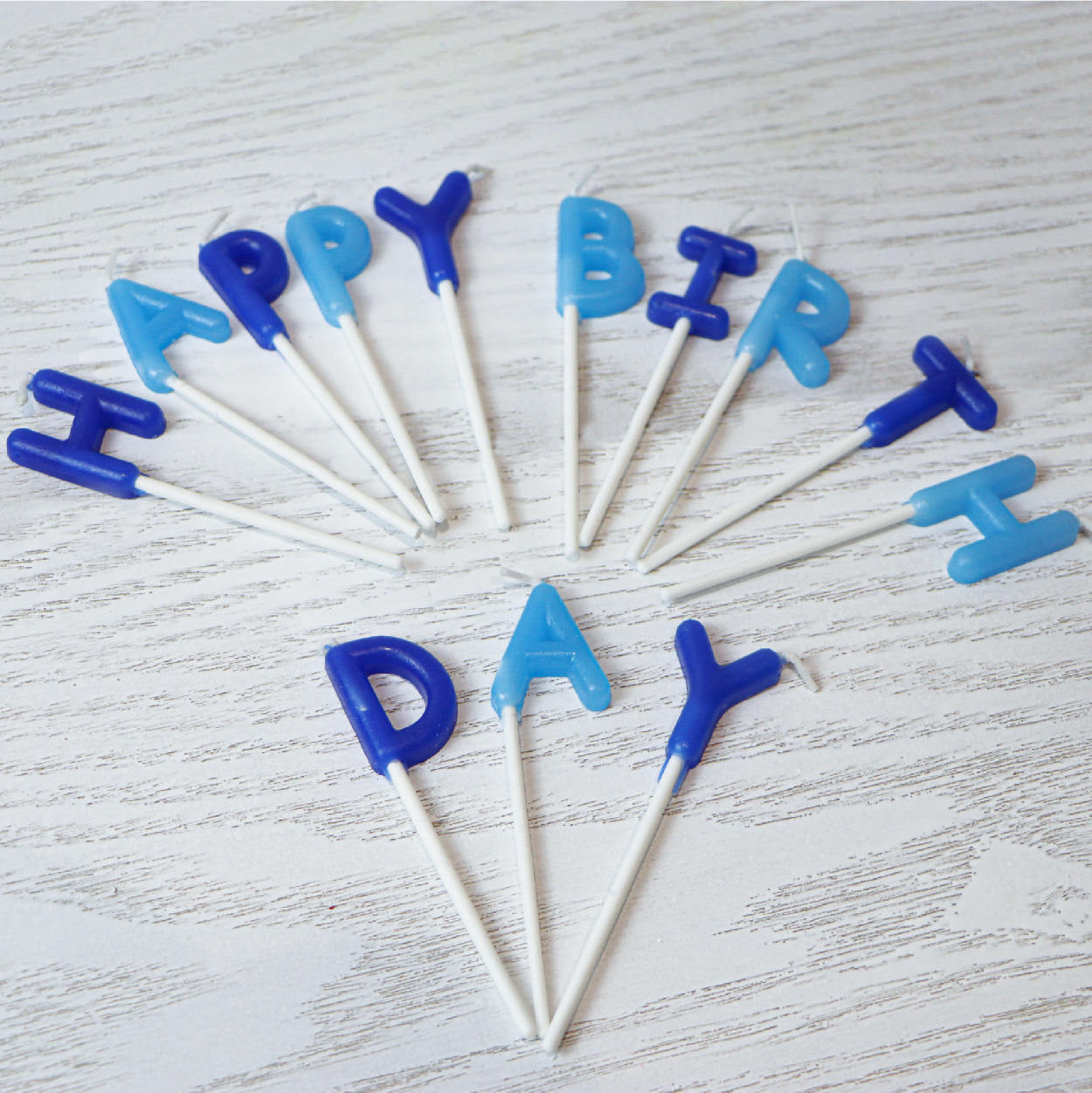 Happy Birthday Candles Blue Cake Delivery