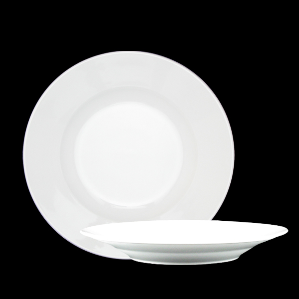 Duralite Wide Rim Salad Pasta Plate Sample Dauerhaft Dinnerware