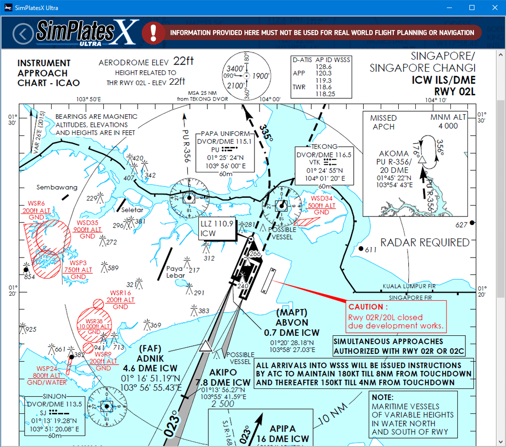 SimPlates IFR Approach Plates