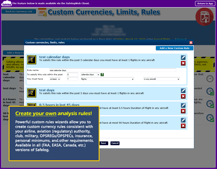 Safelog FAA and EASA Pilot Logbook System