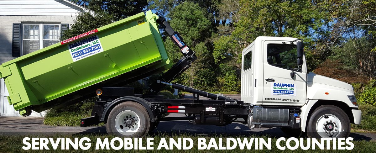 Dumpster Rentals, Roll Off Dumpsters Mobile Alabama Dauphin