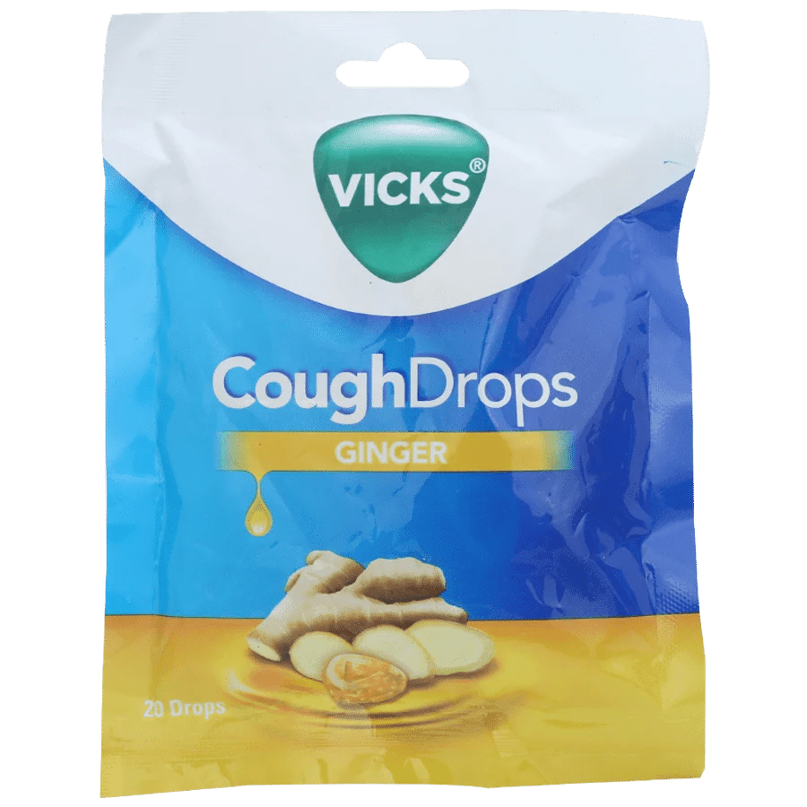 Vicks Cough Drops Ginger 1*20 Davai24