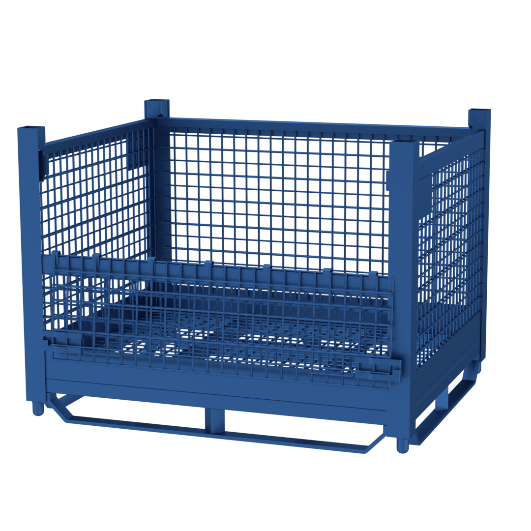 Rigid Single Gate Wire Mesh Bin (GM5131) Davco Industries