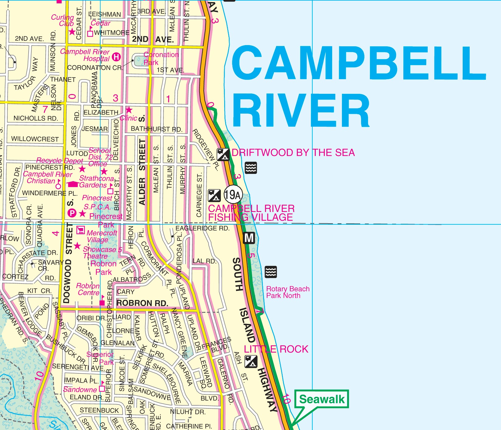 Campbell River davenport maps ltd.