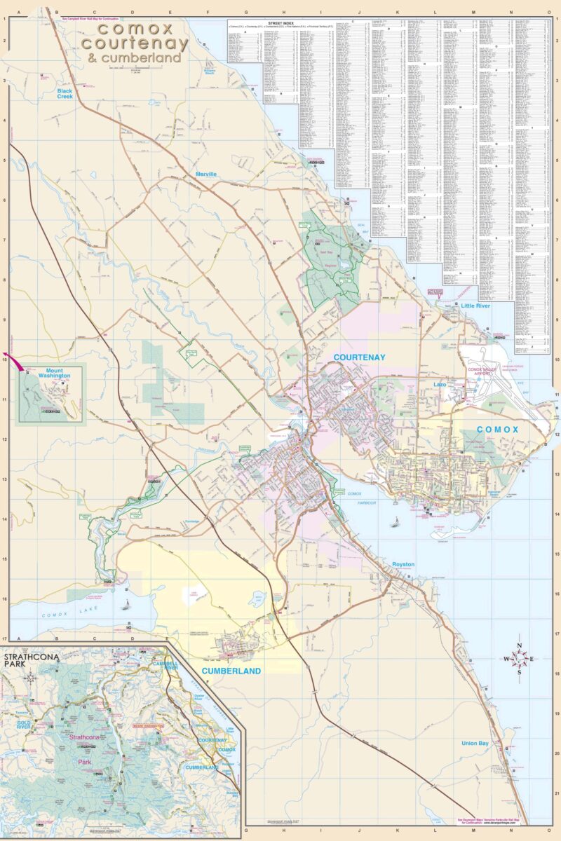 Courtenay / Comox davenport maps ltd.