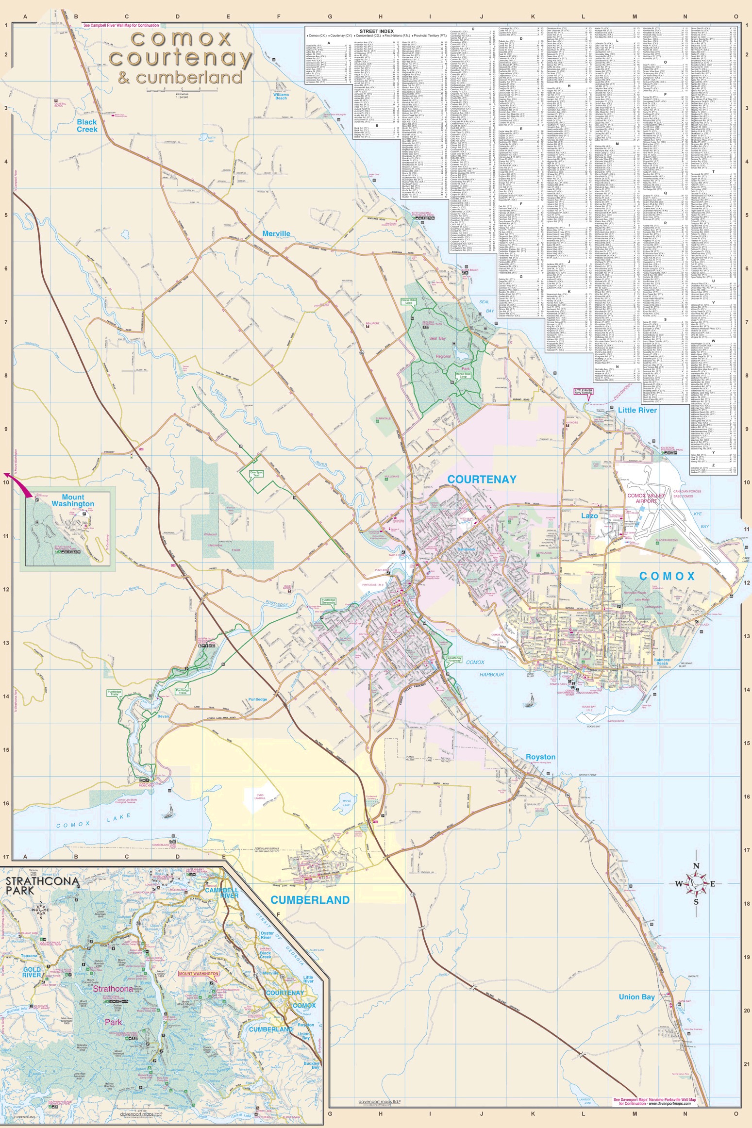 Courtenay / Comox davenport maps ltd.