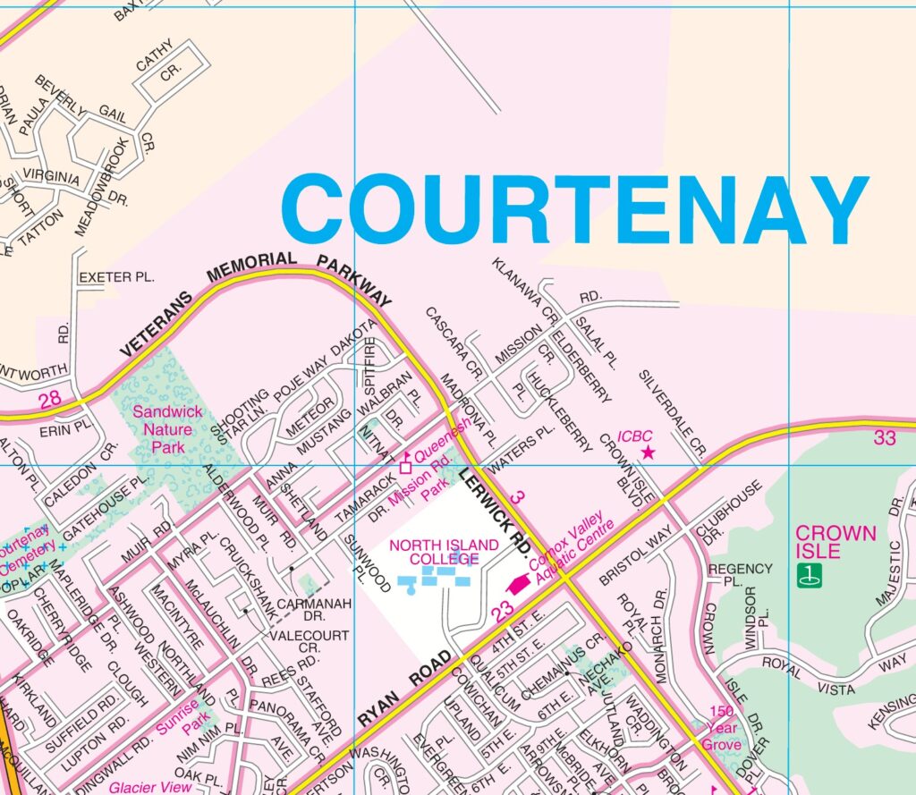 Courtenay / Comox davenport maps ltd.