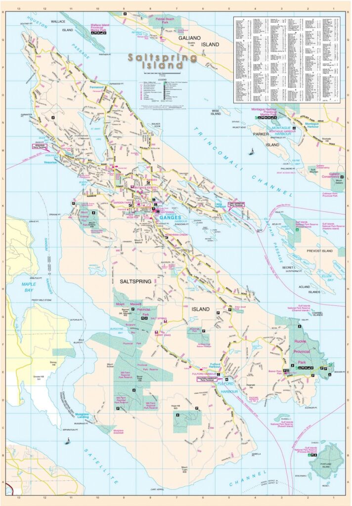 Salt Spring Island davenport maps ltd.