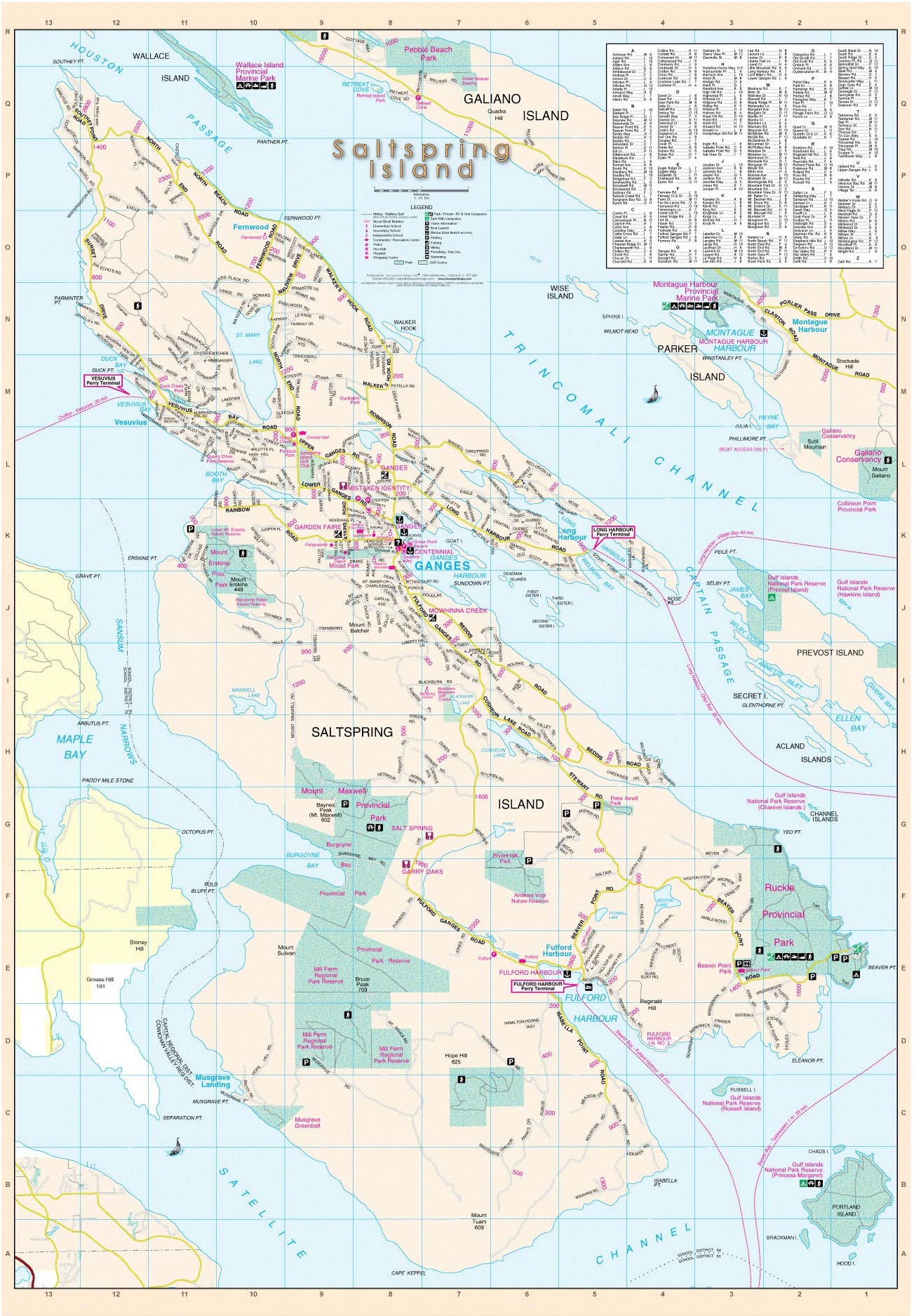 Saanich Peninsula davenport maps ltd.