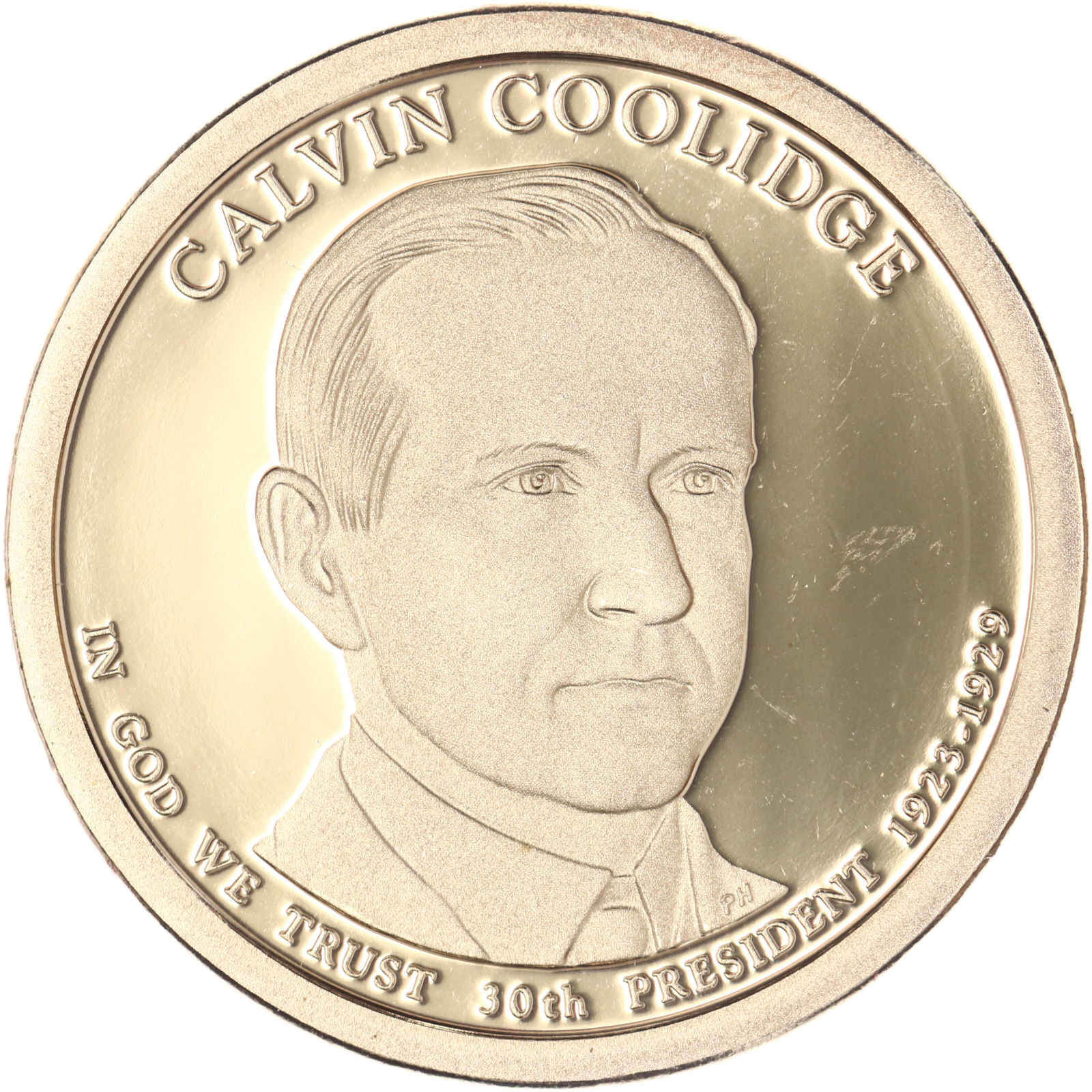 2014 S Presidential Dollar Calvin Coolidge Gem Deep Cameo Proof Dave's Collectible Coins