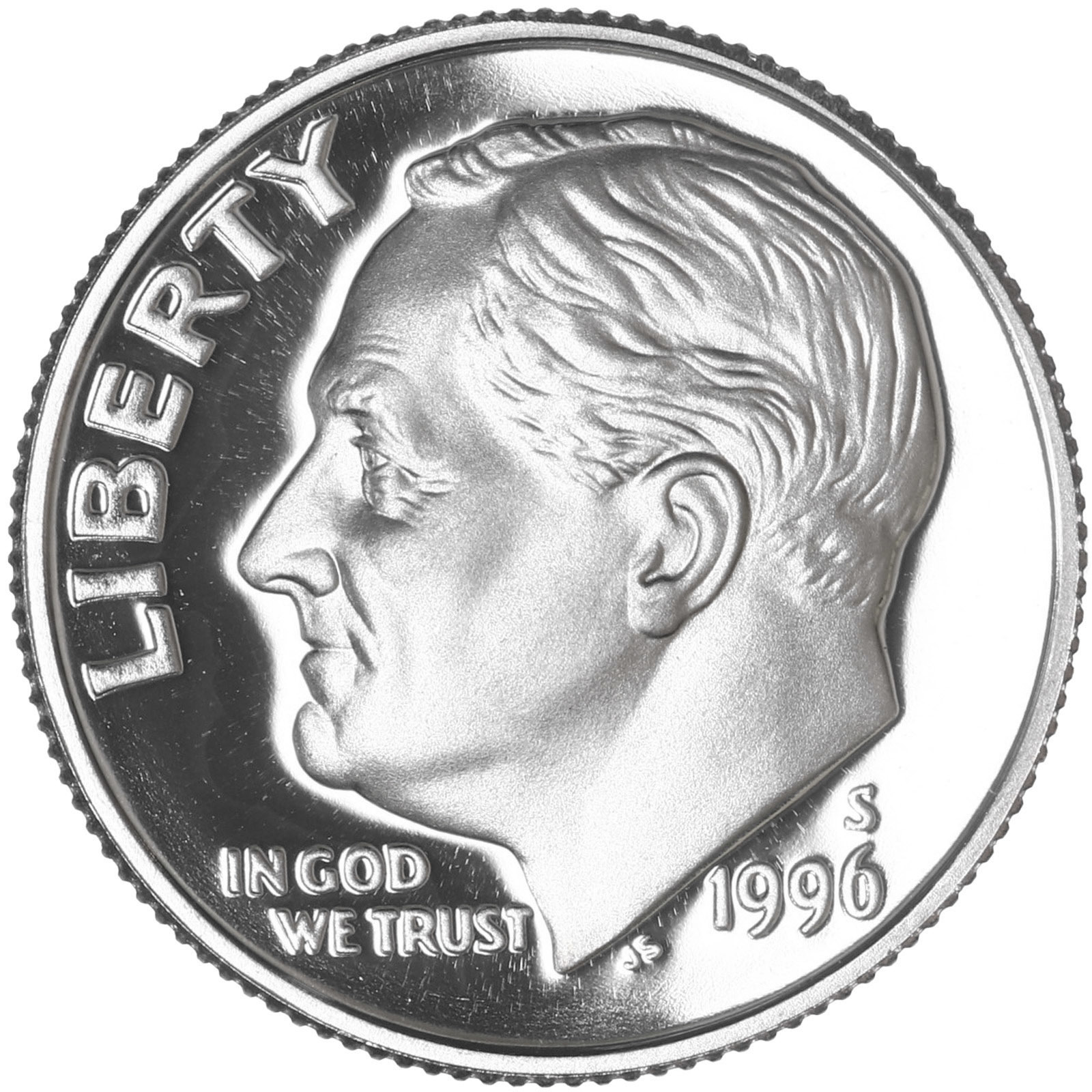 1996 S Roosevelt Dime Gem Deep Cameo CNClad Proof US Coin Dave's Collectible Coins