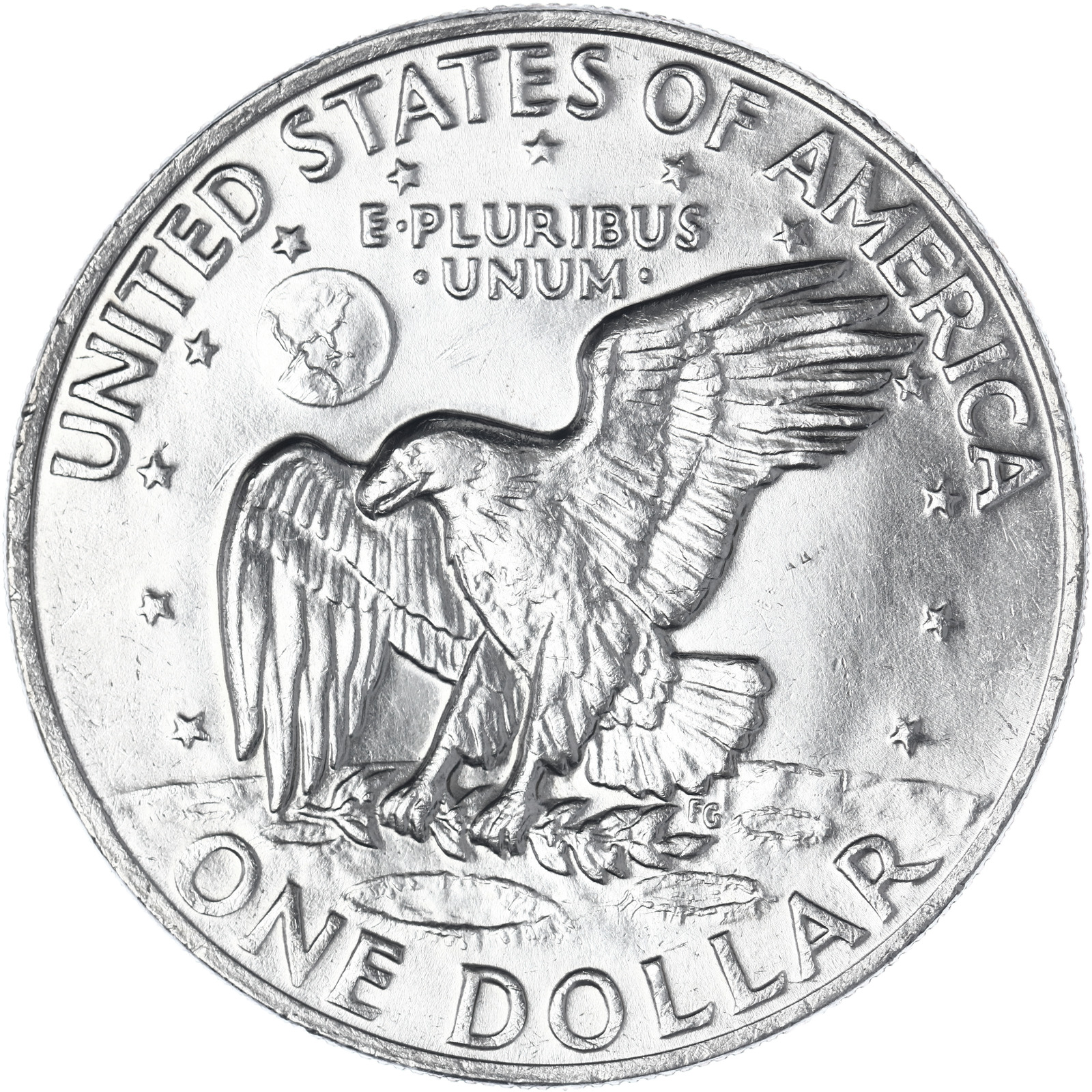 1972 Eisenhower Dollar Type 3 BU Ike US Mint Coin Dave's Collectible