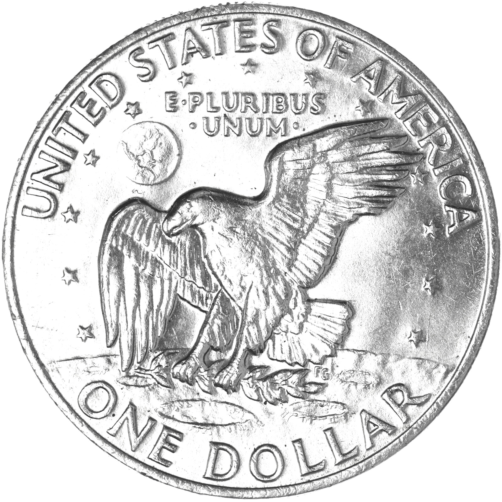 1972 Eisenhower Dollar Type 3 BU Ike US Mint Coin Dave's Collectible