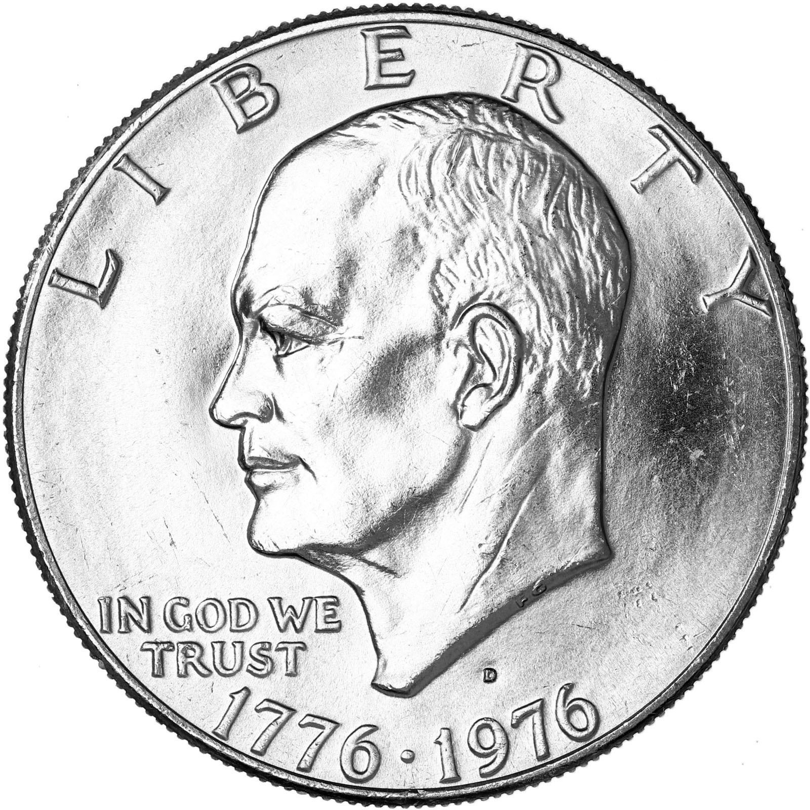 1976 D Eisenhower Bicentennial Dollar Type 2 Gem BU Ike US Mint Coin eBay