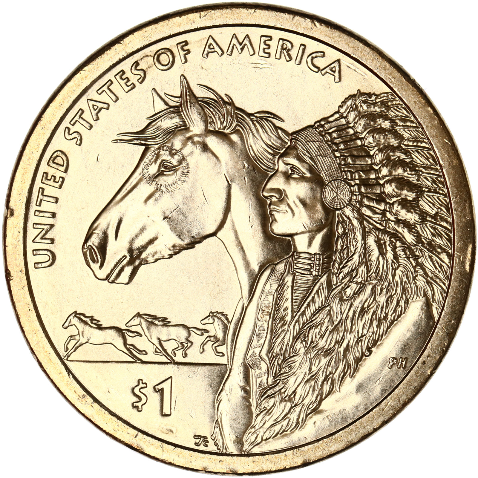 2012 P Native American Sacagawea BU Dollar US Mint Coin Dave's