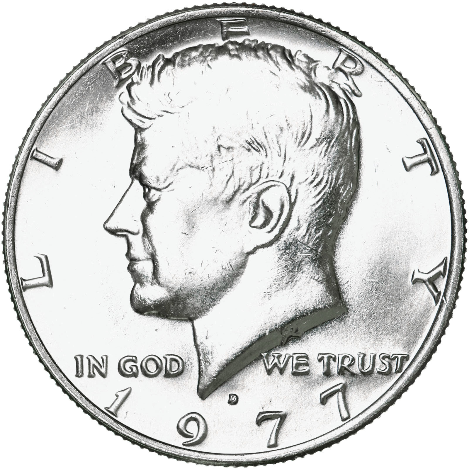 1977 D Kennedy Half Dollar CNClad Choice BU US Coin Dave's