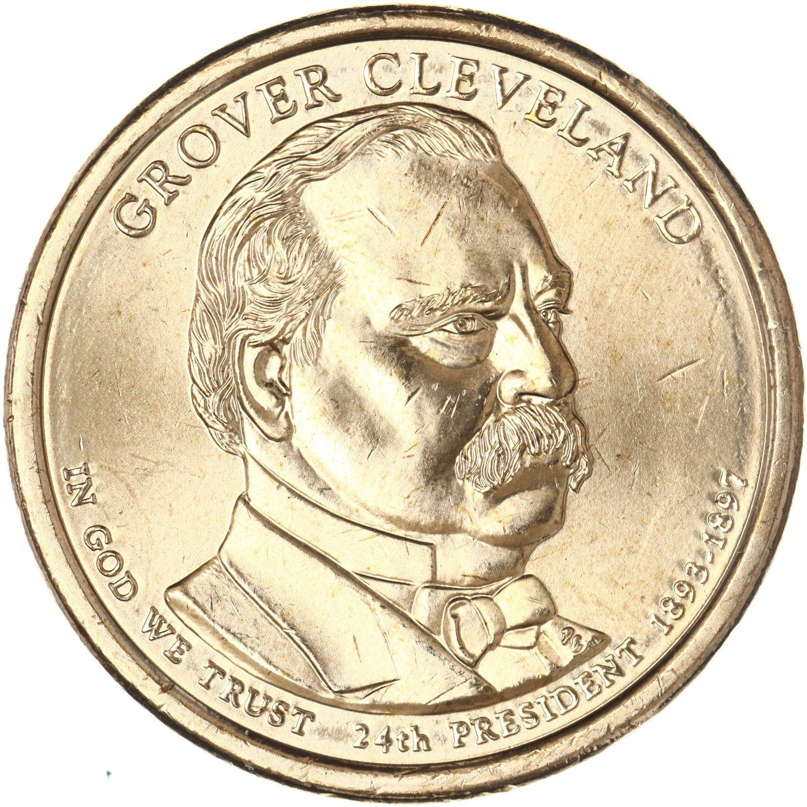 2012 D Presidential Dollar Grover Cleveland 2nd Term BU Clad US Coin